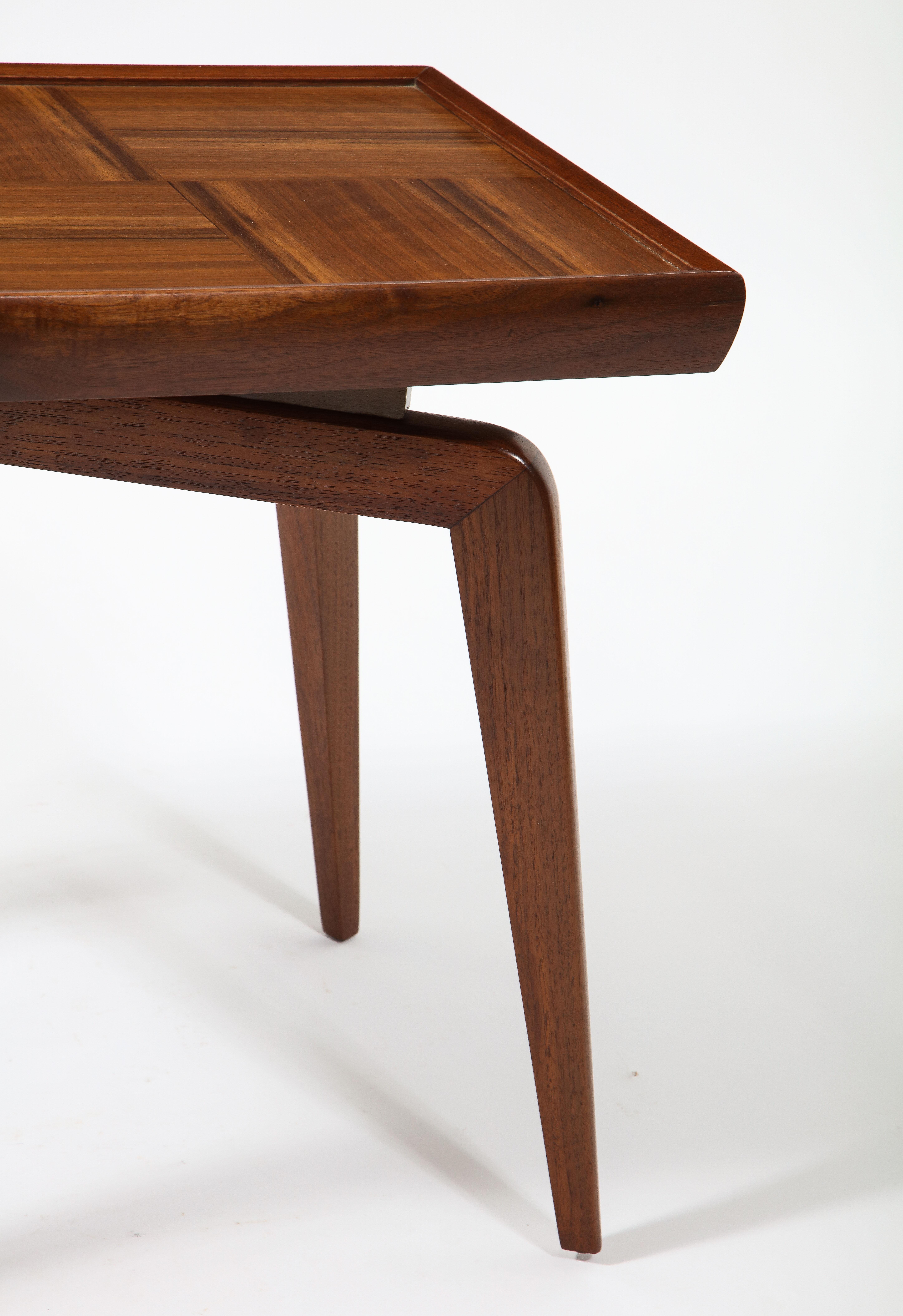 Pair of Walnut Side Tables, USA 1960's For Sale 8