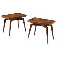Pair of Walnut Side Tables, USA 1960's