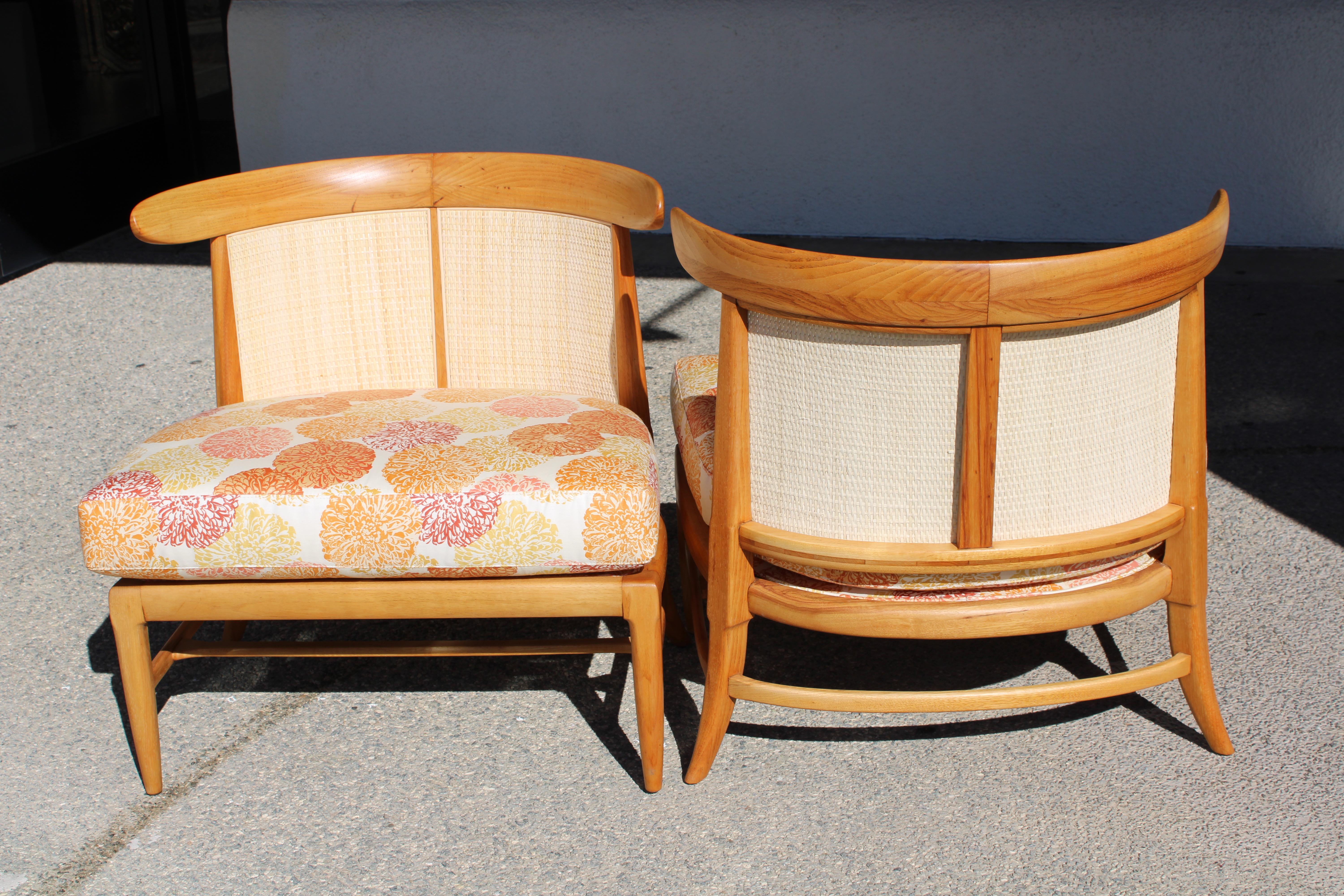 Mid-Century Modern Paire de chaises à pantoufles en noyer par John Lubberts Lambert Mulder pour Tomlinson en vente
