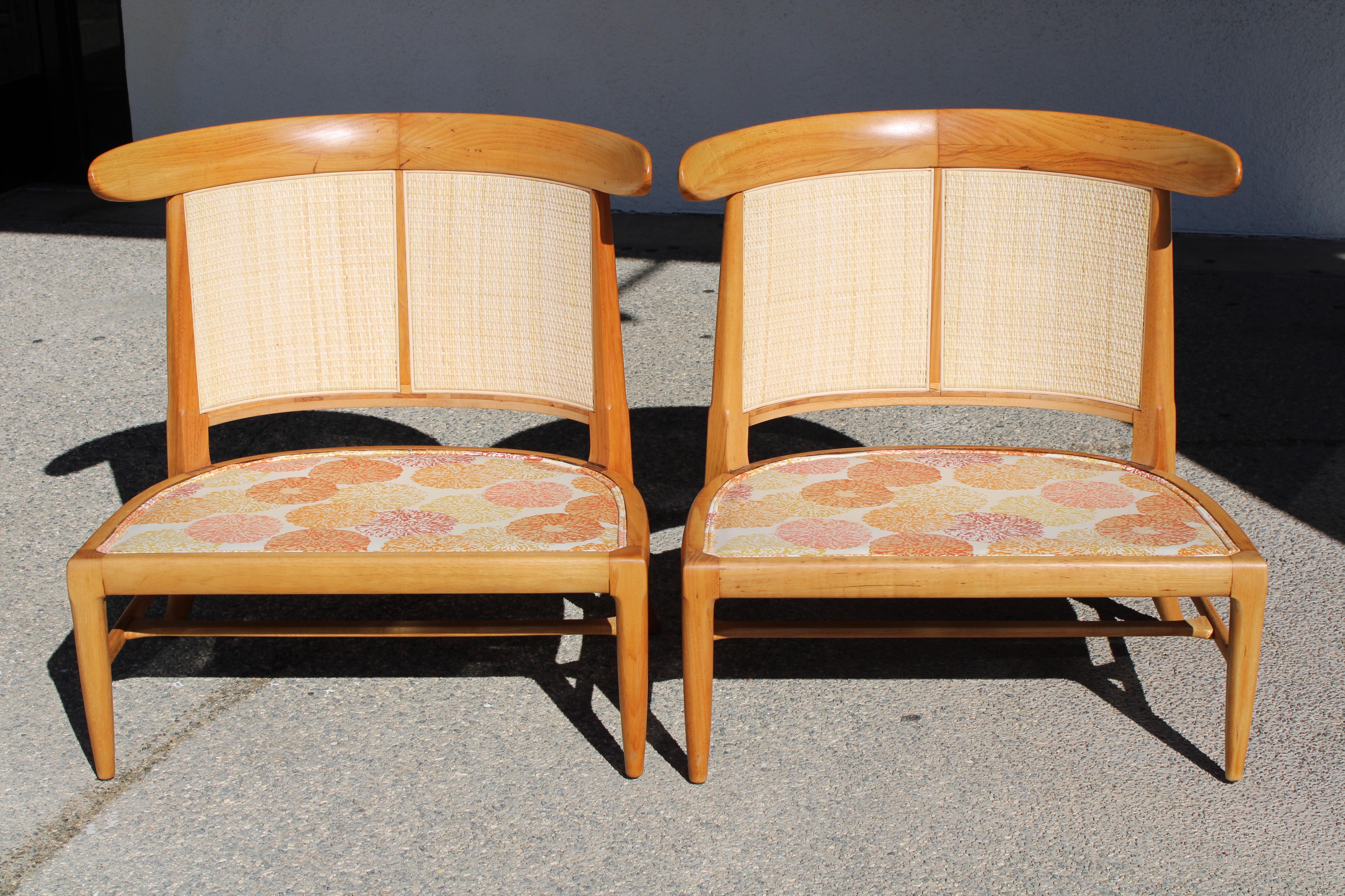 Fin du 20e siècle Paire de chaises à pantoufles en noyer par John Lubberts Lambert Mulder pour Tomlinson en vente