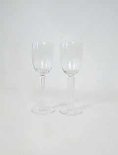 Pair of Walter Dorwin Teague Edwin Fuerst design Wine or Water Glasses