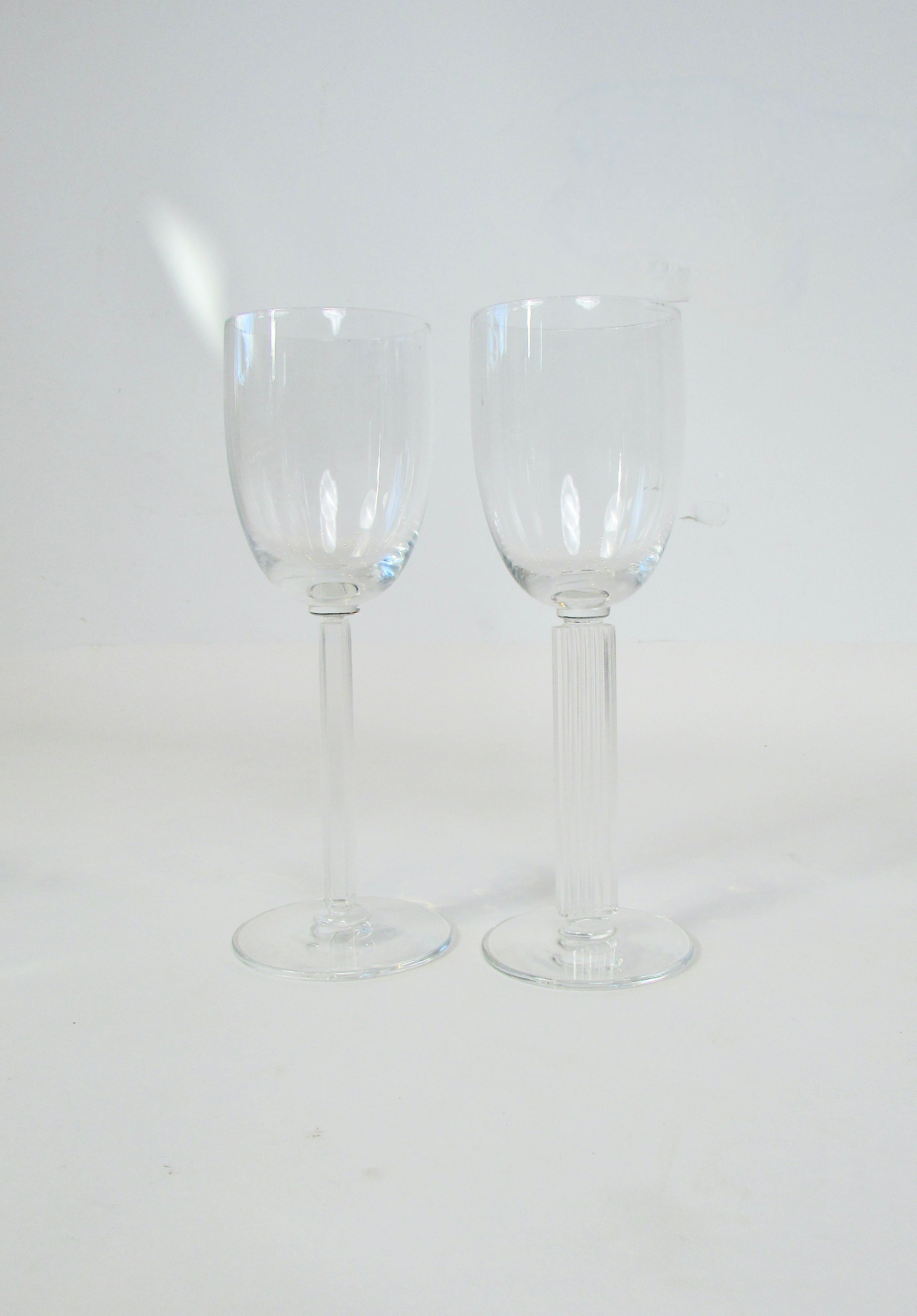 American Pair of Walter Dorwin Teague Edwin Fuerst design Wine or Water Glasses For Sale