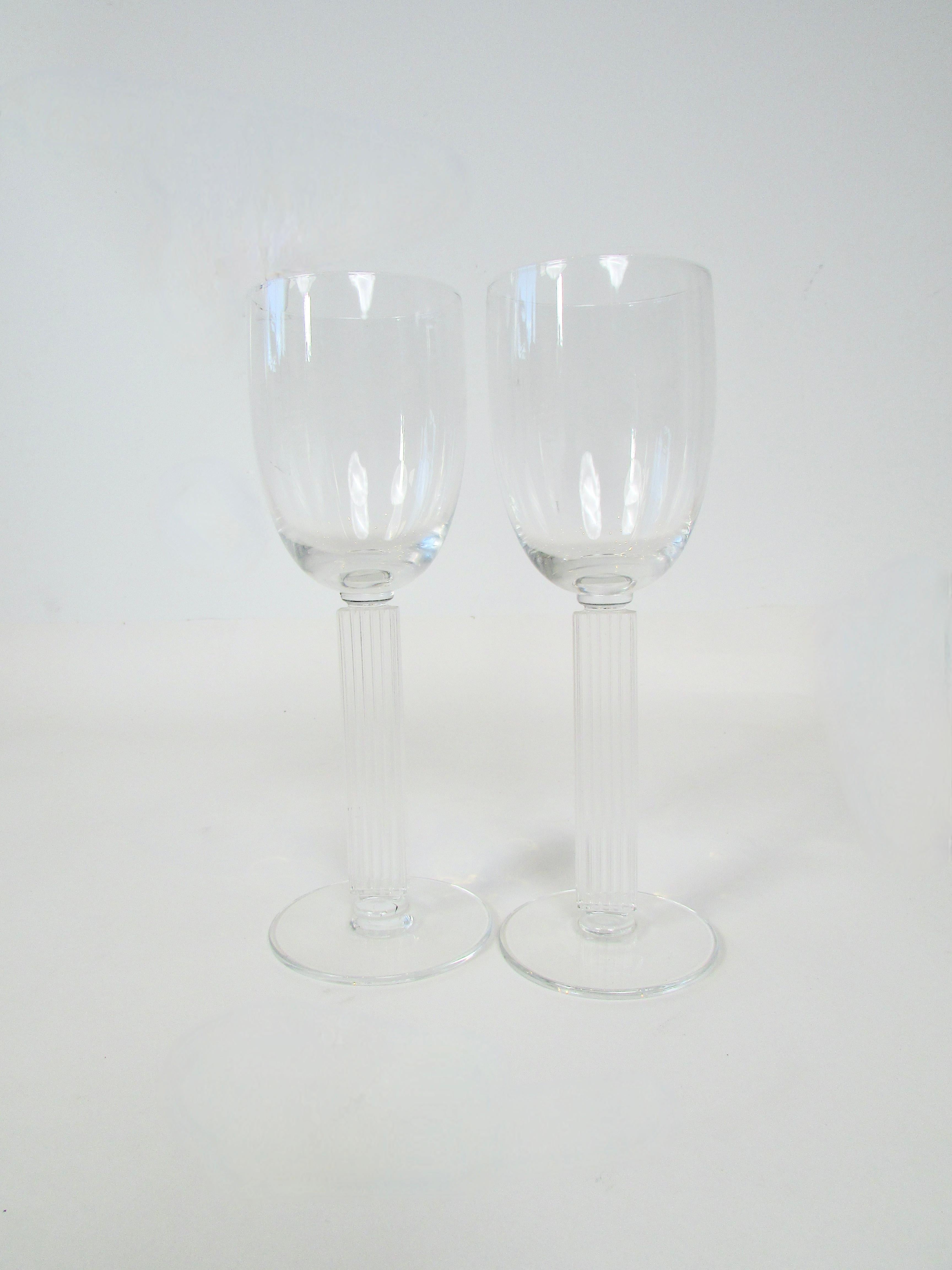 20th Century Pair of Walter Dorwin Teague Edwin Fuerst design Wine or Water Glasses For Sale