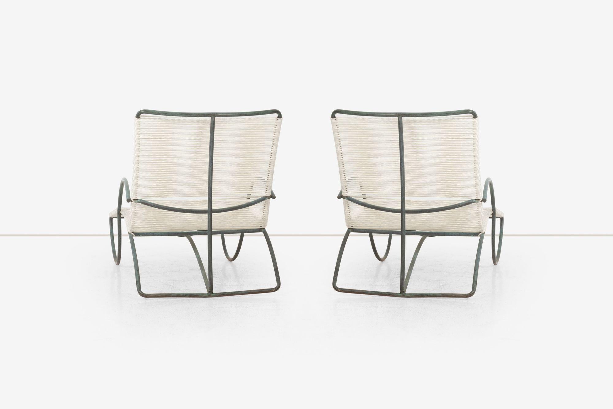 Pair of Walter Lamb Bronze Chaise Lounges for Brown Jordan, Model C-4700, 1960 in vendita 7