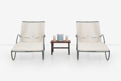 Pair of Walter Lamb Bronze Chaise Lounges for Brown Jordan, Model C-4700, 1960