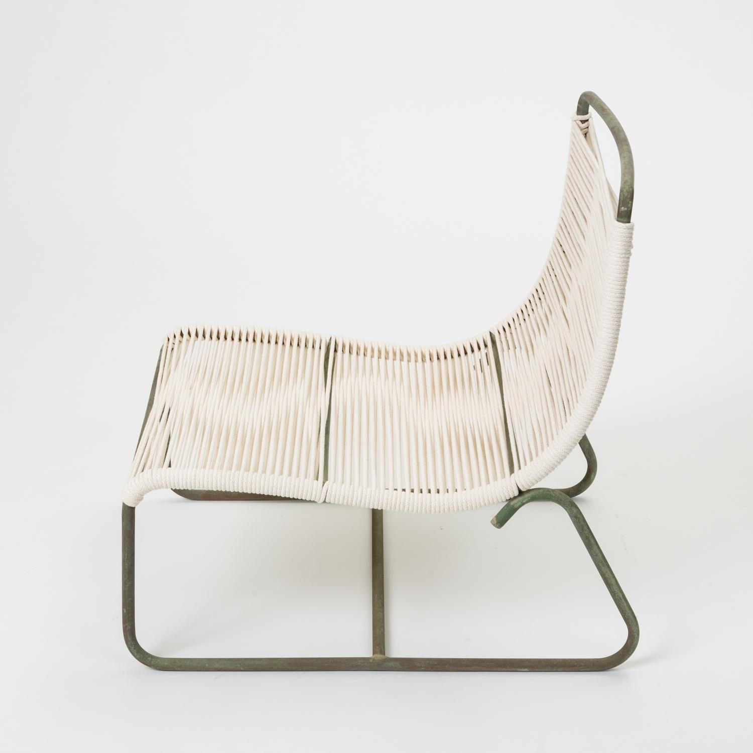 Mid-Century Modern Pair of Walter Lamb Sleigh Chairs