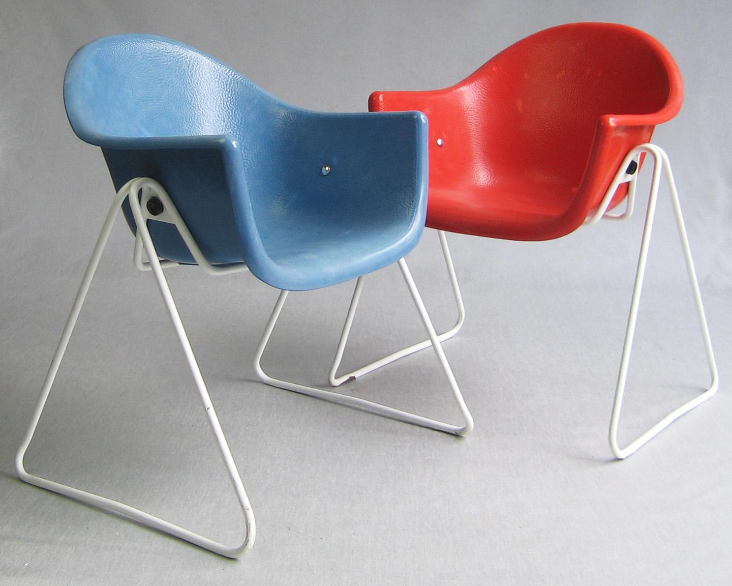 Mid-20th Century Pair of Walter Papst kids chairs, Wilkhahn, Germany 1961 - 1968 For Sale