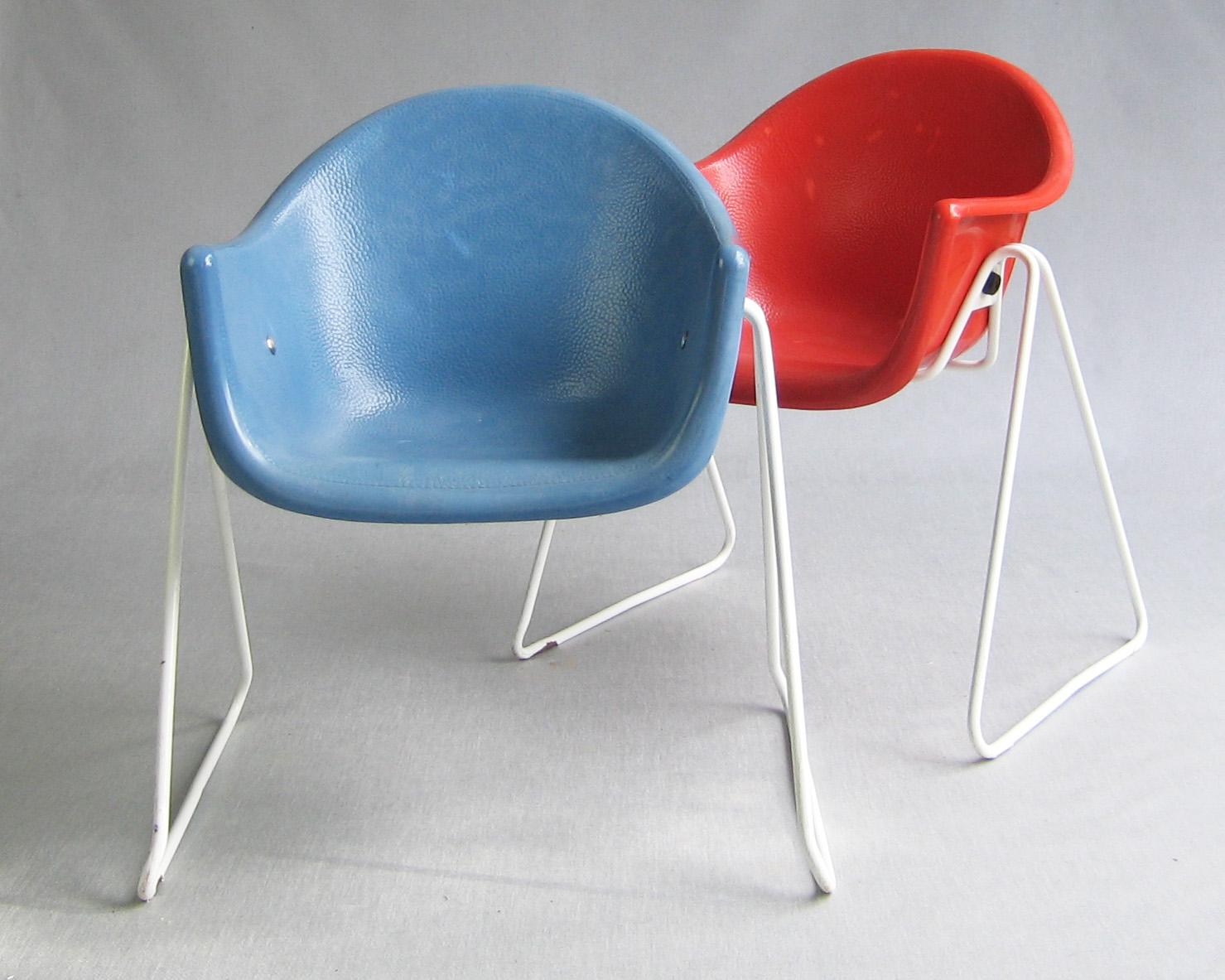 Metal Pair of Walter Papst kids chairs, Wilkhahn, Germany 1961 - 1968 For Sale