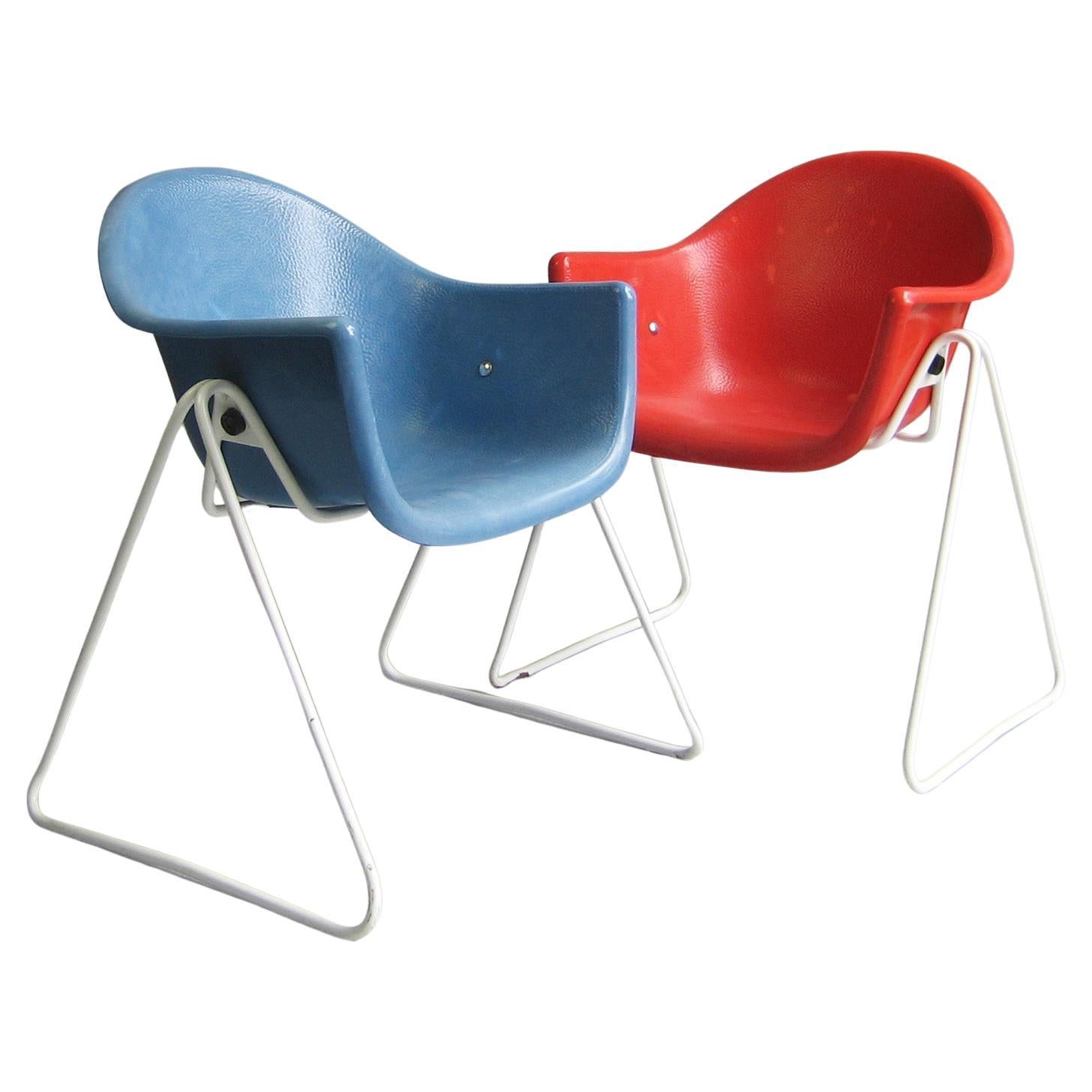 Pair of Walter Papst kids chairs, Wilkhahn, Germany 1961 - 1968 For Sale