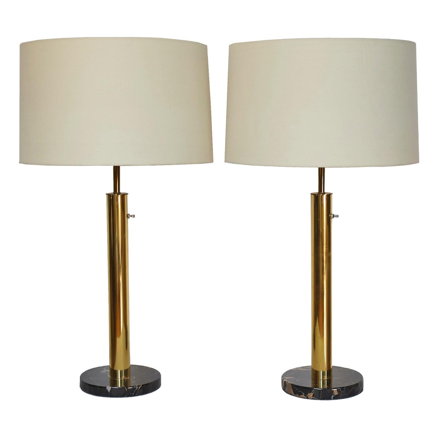 brass marble table lamp