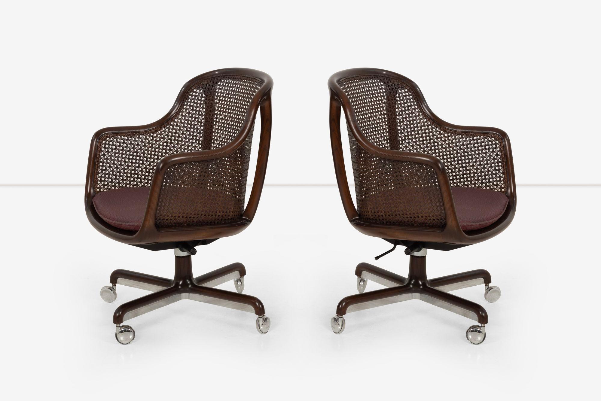 Pair of Ward Bennett Desk Chairs For Sale 5
