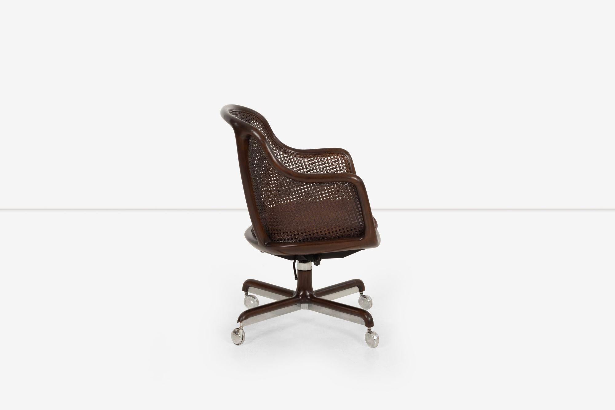 Appliqué Pair of Ward Bennett Desk Chairs For Sale