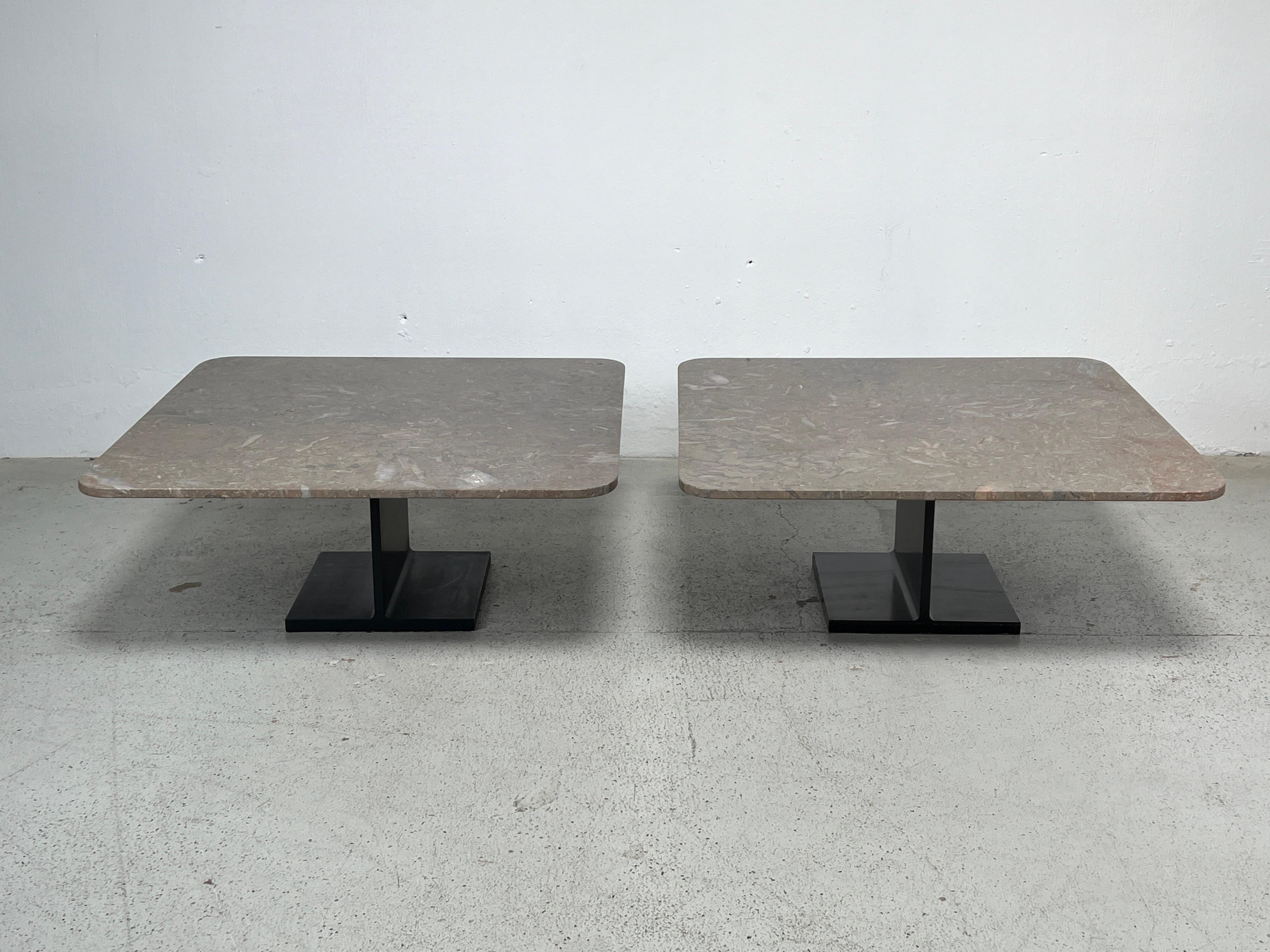 Pair of Ward Bennett I-Beam Coffee Tables For Sale 14