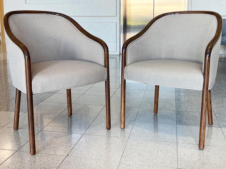 Pair of Ward Bennett Library Chairs In Good Condition For Sale In New York, NY