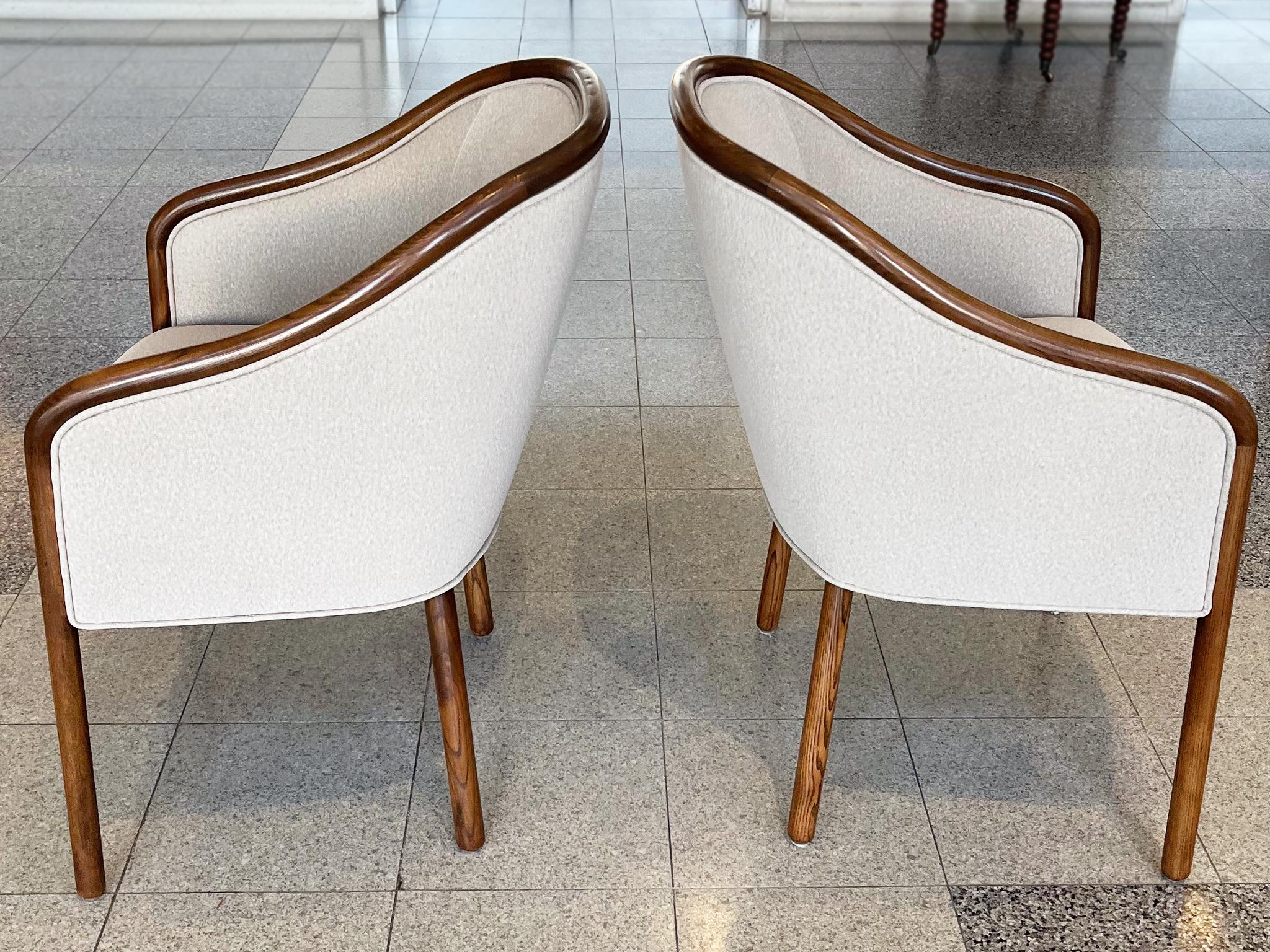 Late 20th Century Pair of Ward Bennett Library Chairs