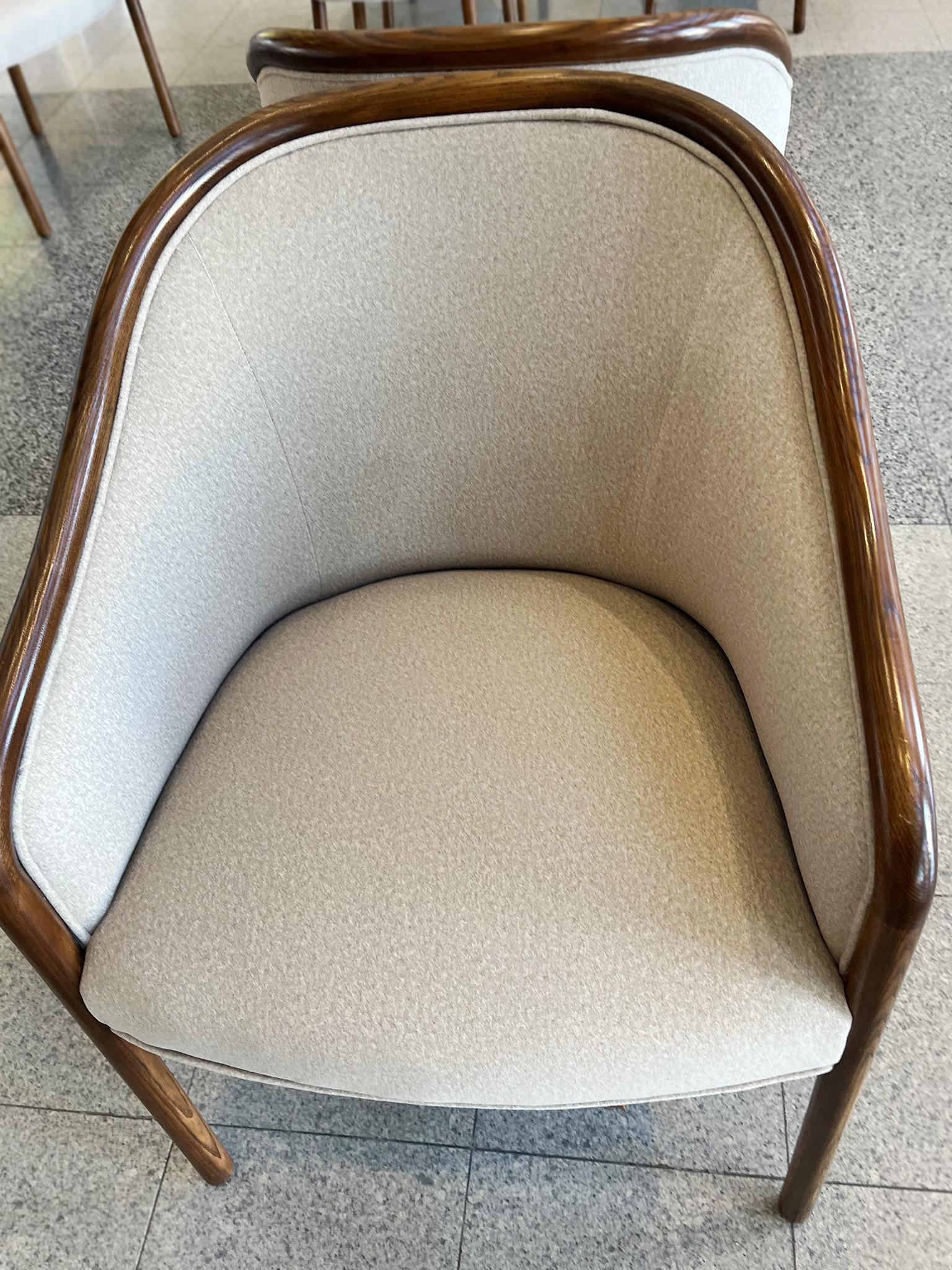 Pair of Ward Bennett Library Chairs 1