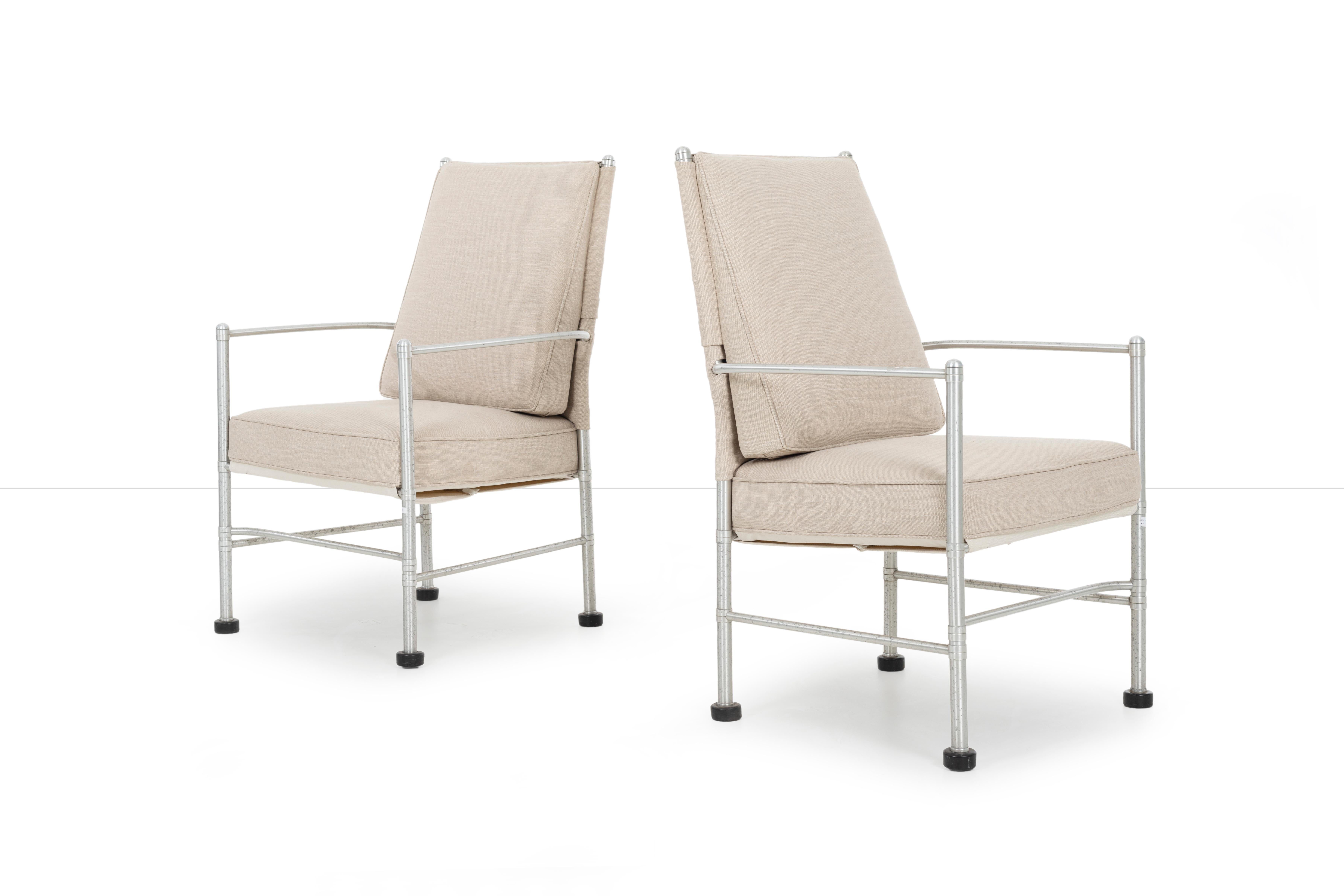 American Pair of Warren McArthur Lounge Chairs For Sale