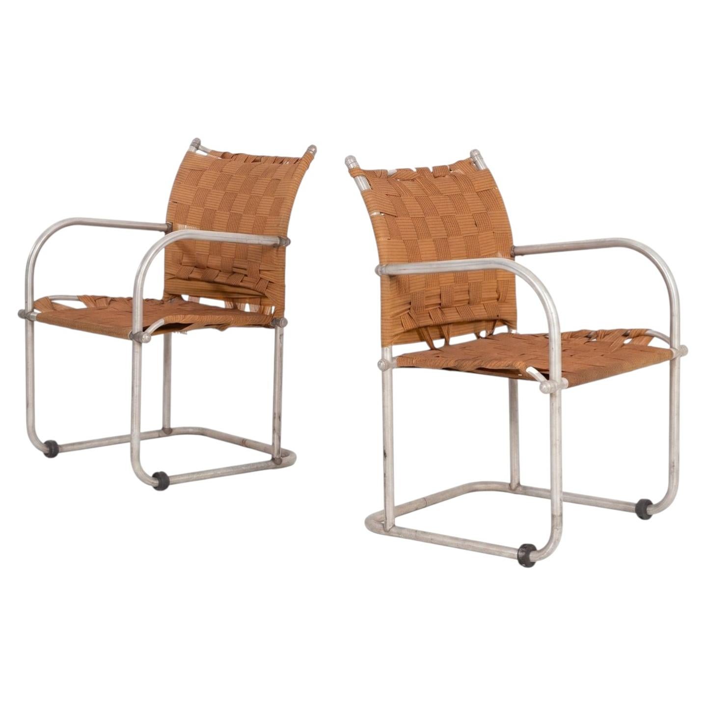 Pair of Warren McArthur Style No. 612 Tennis Chairs , 1935