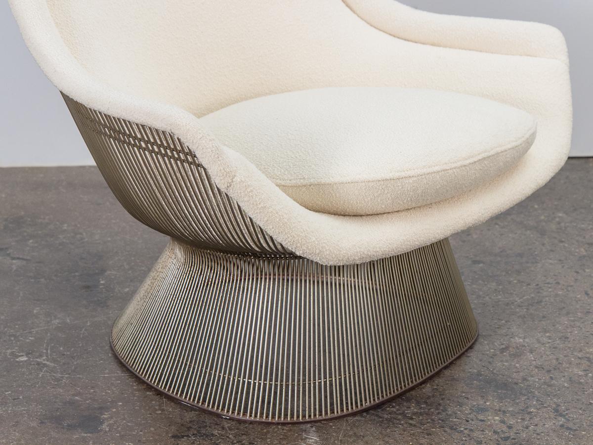 20th Century Pair of Warren Platner Easy Lounge Chairs and Ottoman For Sale