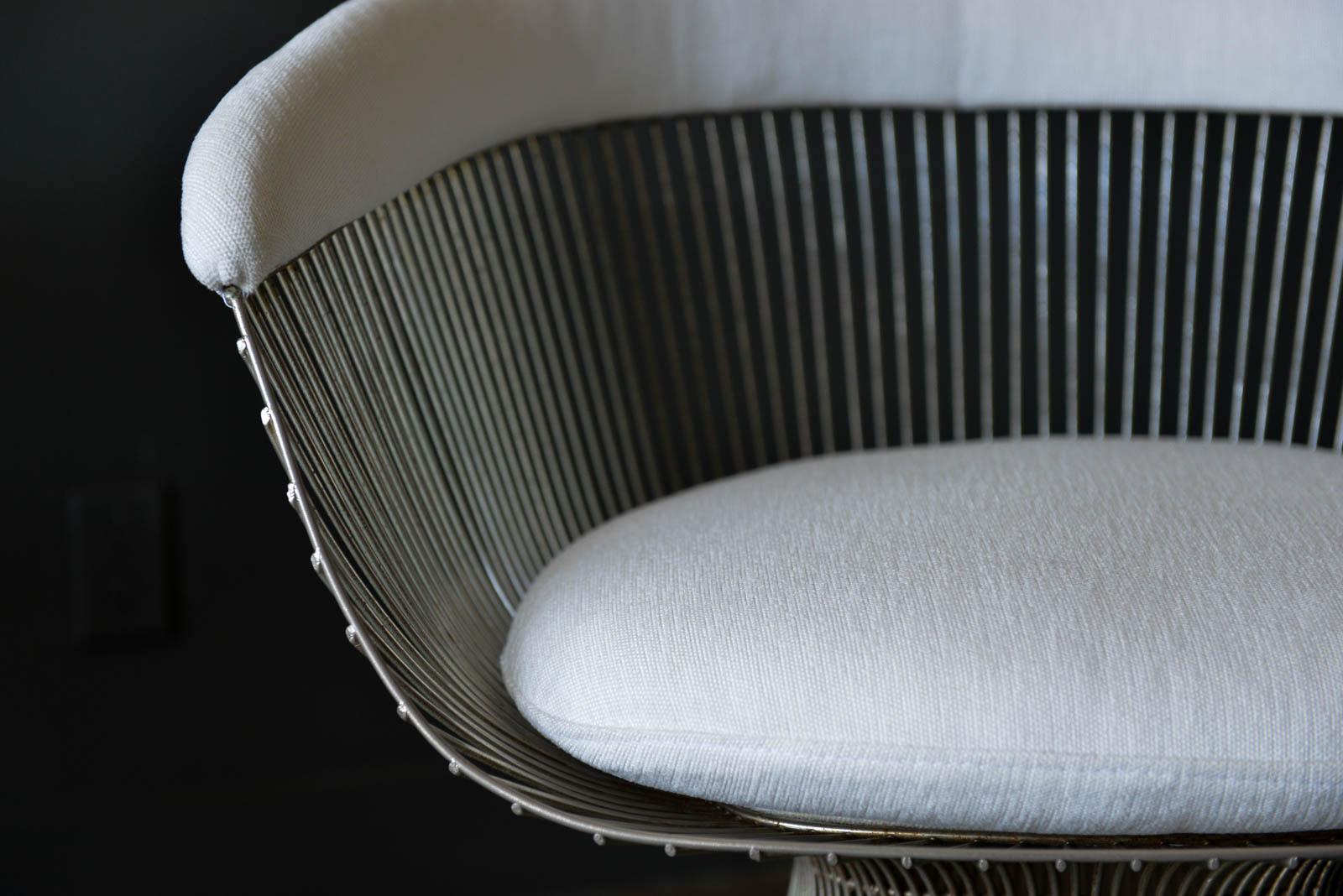 Pair of Warren Platner for Knoll Armchairs, ca. 1970 In Good Condition In Costa Mesa, CA