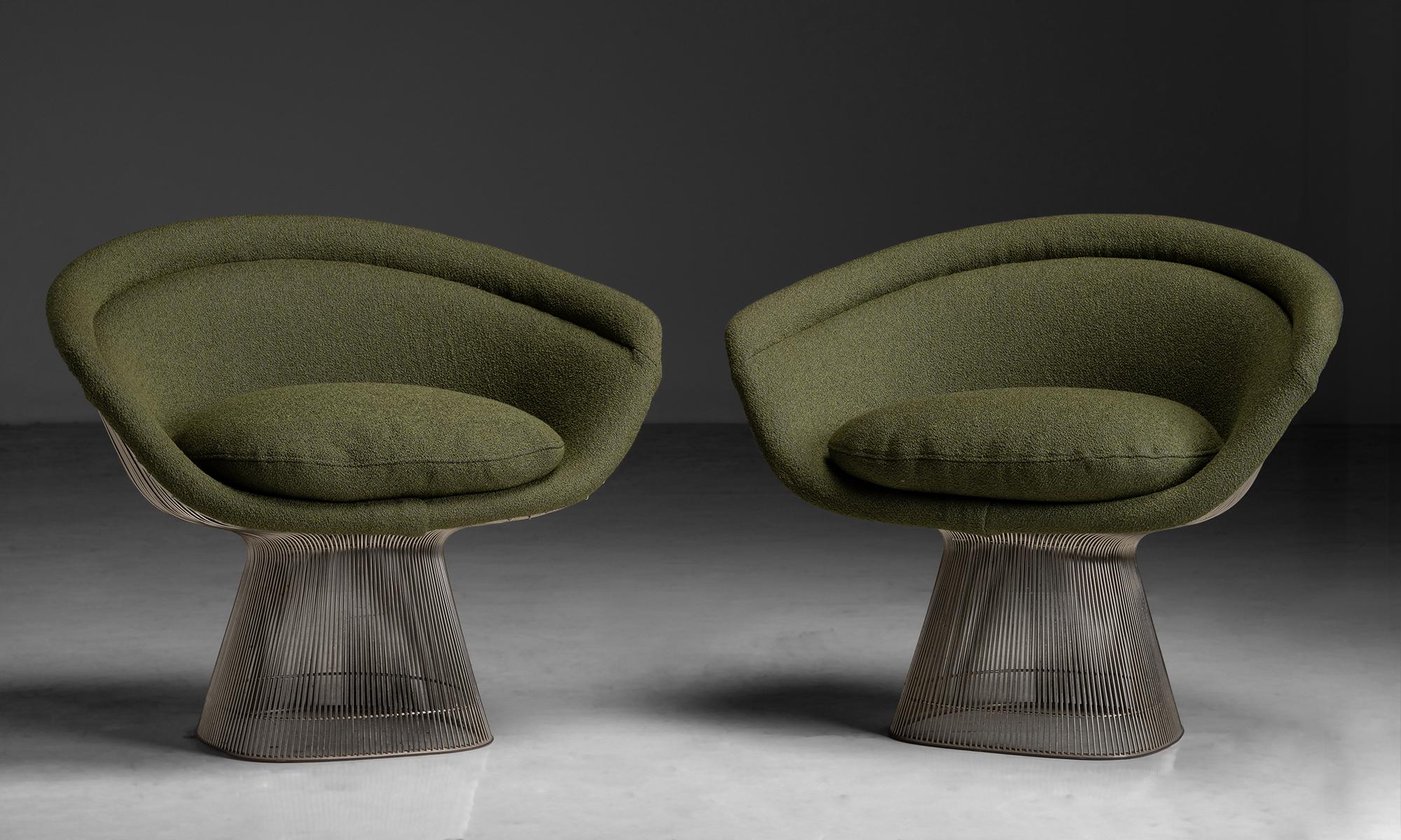Pair of Warren Platner for Knoll Lounge Chairs, America circa 1970 In Good Condition In Culver City, CA