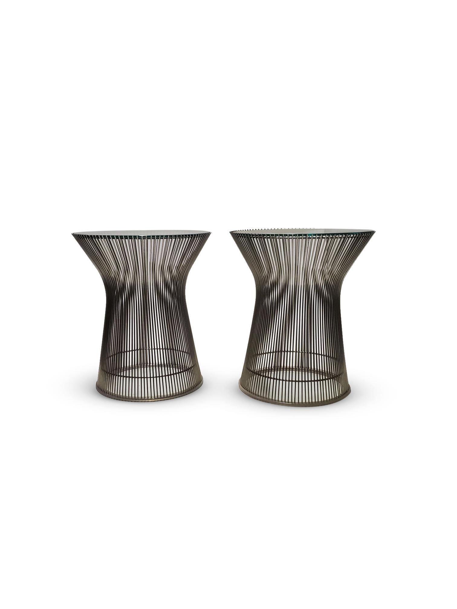 American Pair of Warren Platner for Knoll Side / End Tables  For Sale