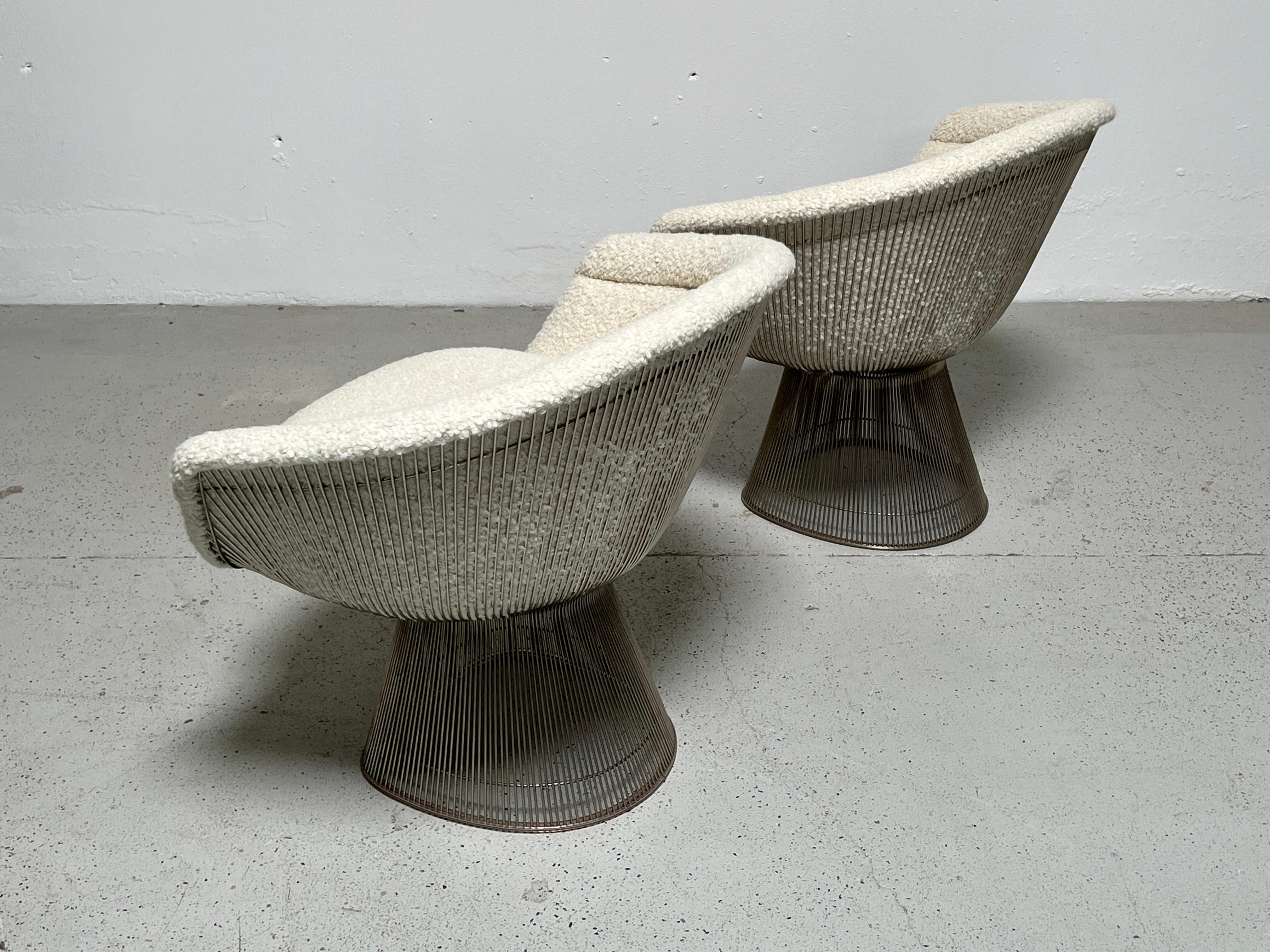 Pair of Warren Platner Lounge Chairs for Knoll 6