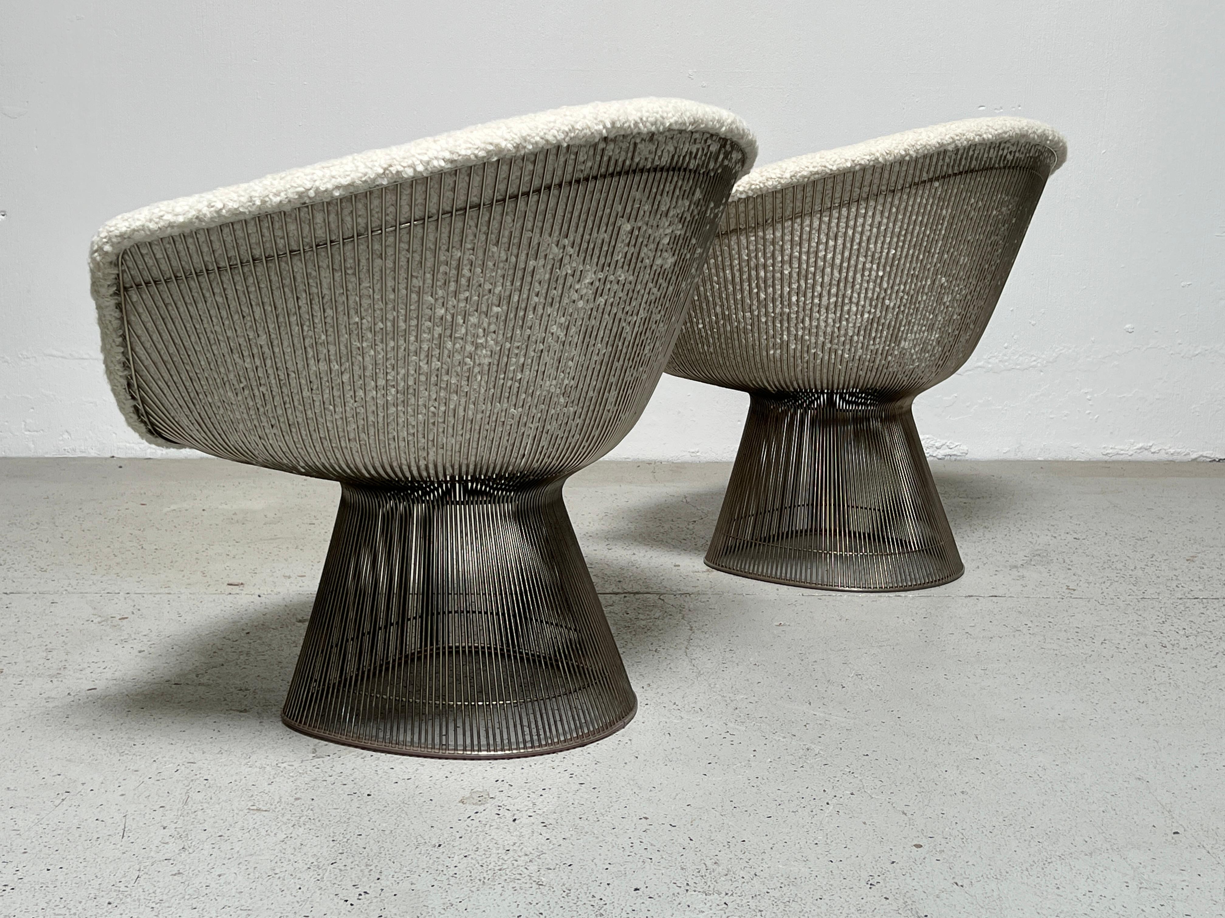 Pair of Warren Platner Lounge Chairs for Knoll 7