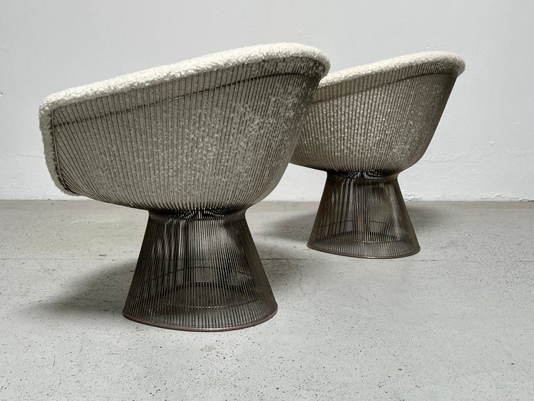 Pair of Warren Platner Lounge Chairs for Knoll For Sale 7