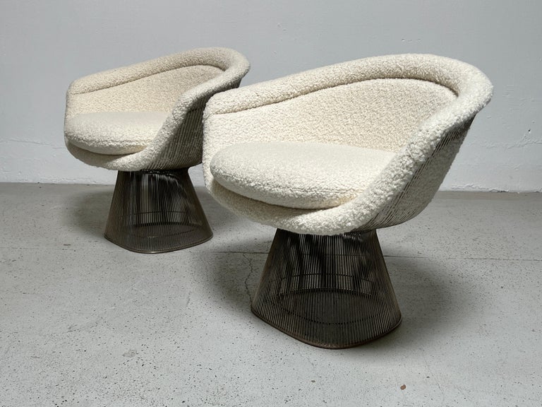 Late 20th Century Pair of Warren Platner Lounge Chairs for Knoll For Sale