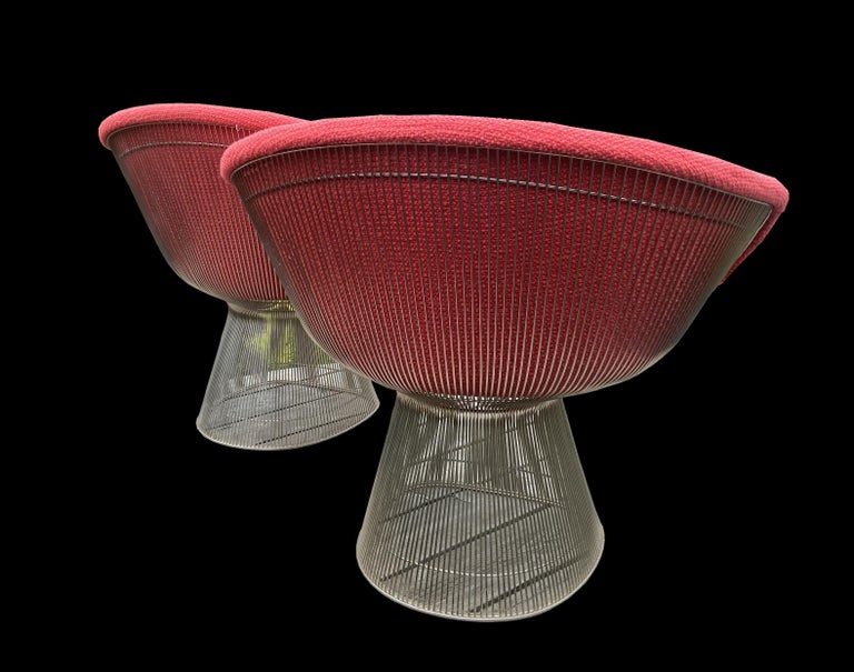 Mid-Century Modern Pair of Warren Platner Lounge Chairs for Knoll International For Sale