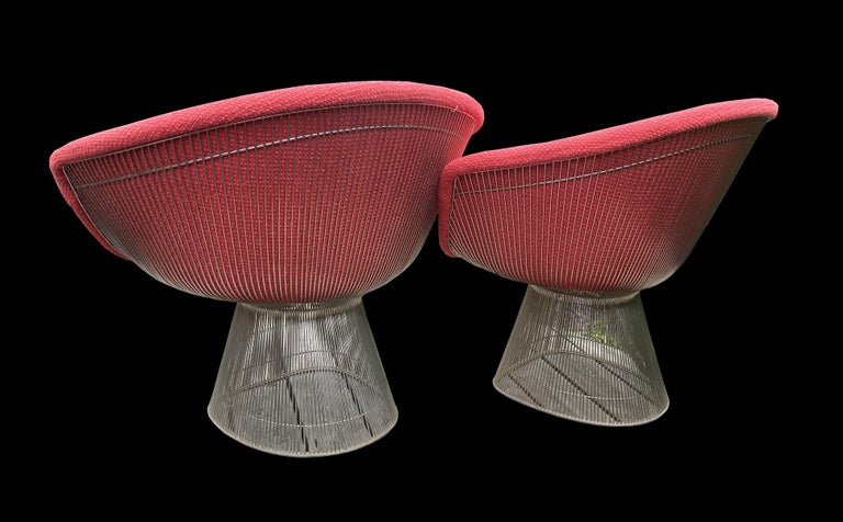 American Pair of Warren Platner Lounge Chairs for Knoll International For Sale