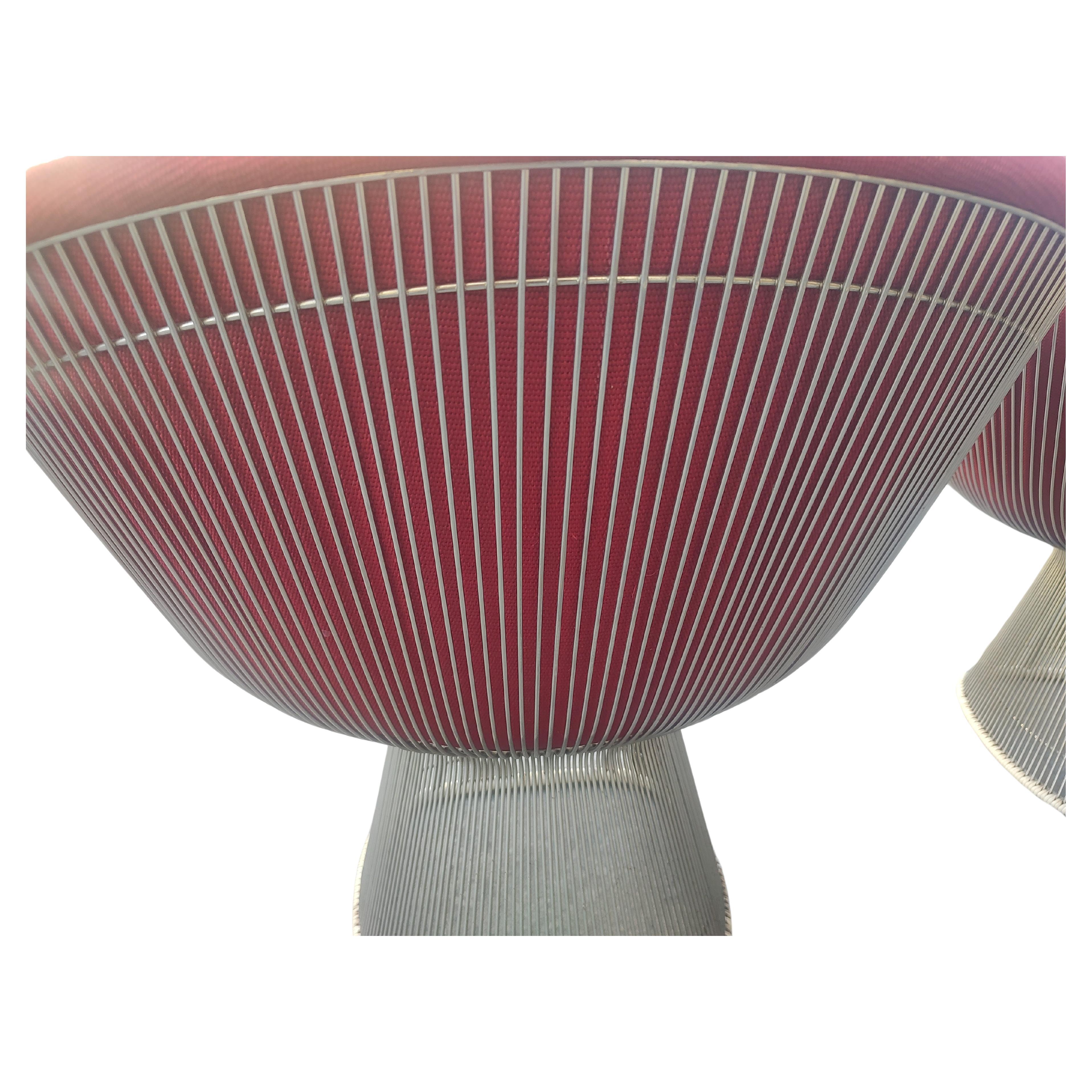 Pair of Warren Platner Mid Century Modern Lounge Chairs for Knoll C1965 For Sale 2