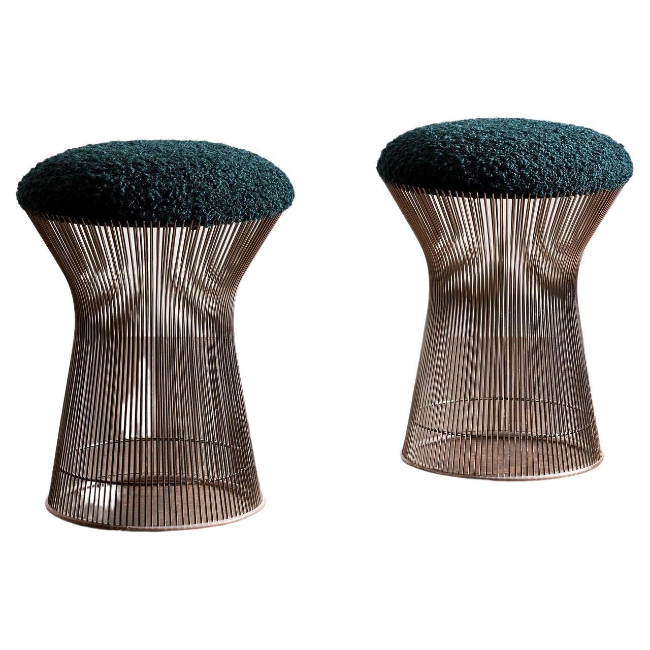 Pair of Warren Platner Wire Stools for Knoll, 1960s