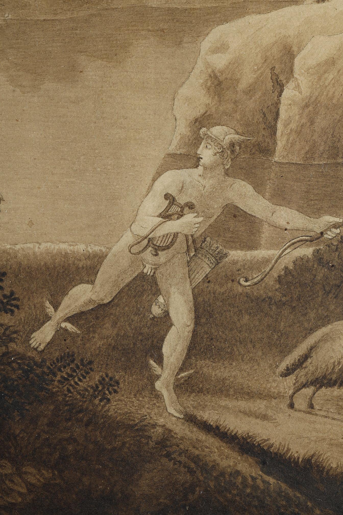 Pair of wash drawings after Claude Gelée, 18th century school 4