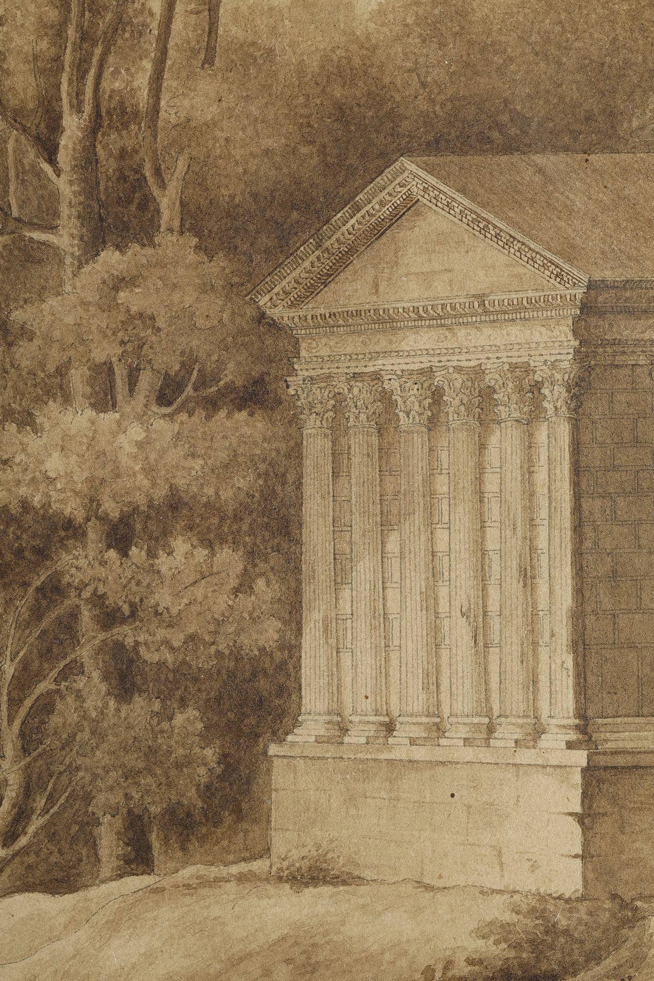 Pair of wash drawings after Claude Gelée, 18th century school 5