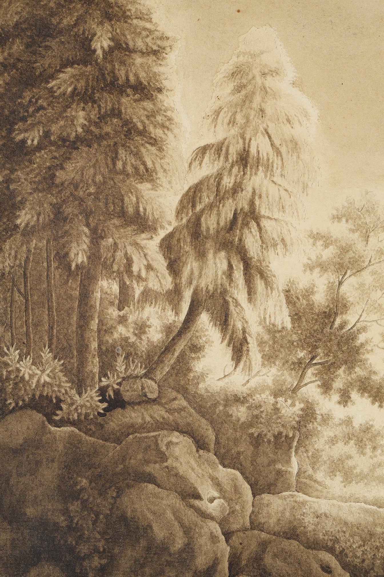 Pair of wash drawings after Claude Gelée, 18th century school 13