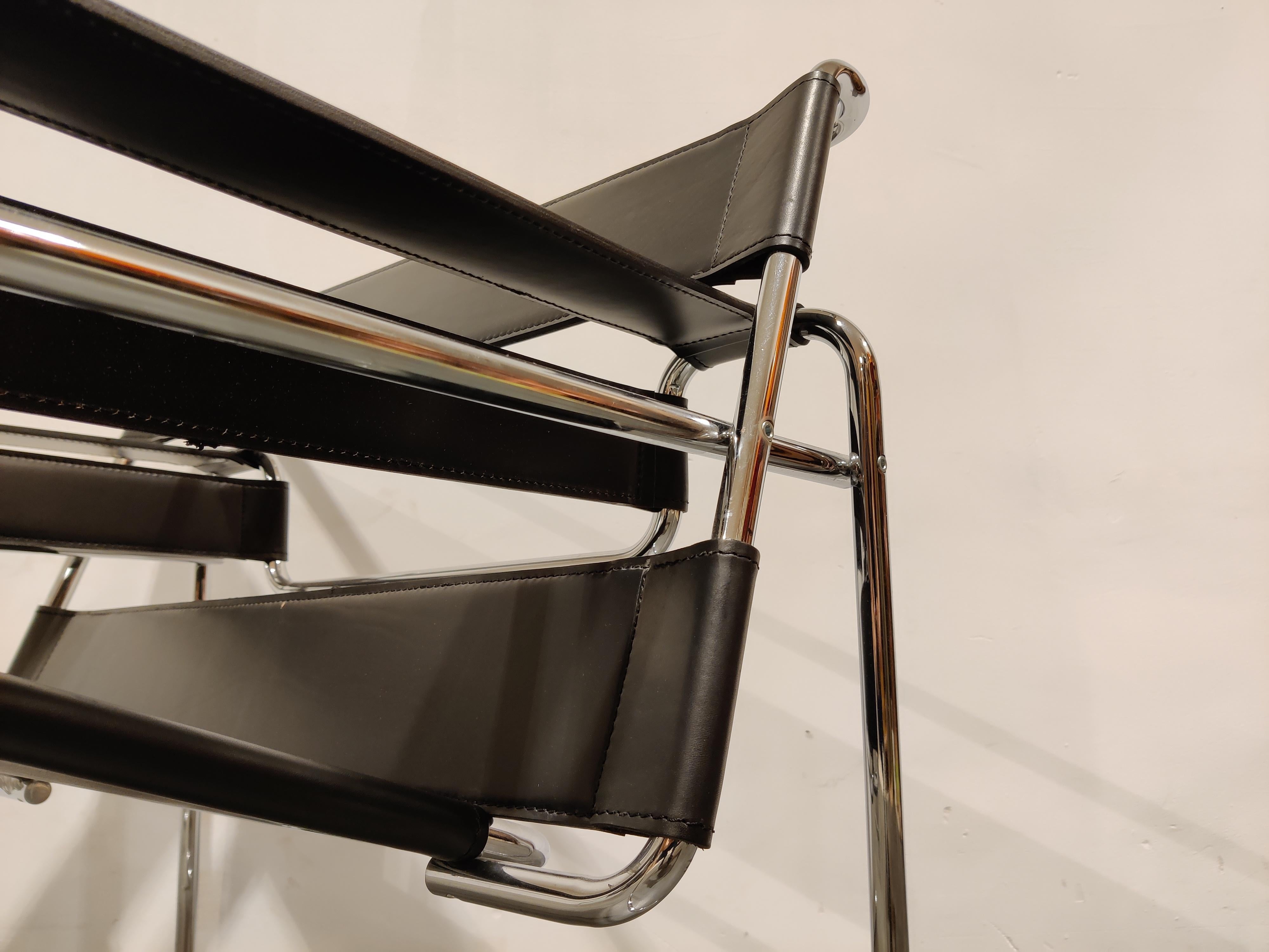 Pair of Wassily Armchairs by Marcel Breuer, 1990s 3