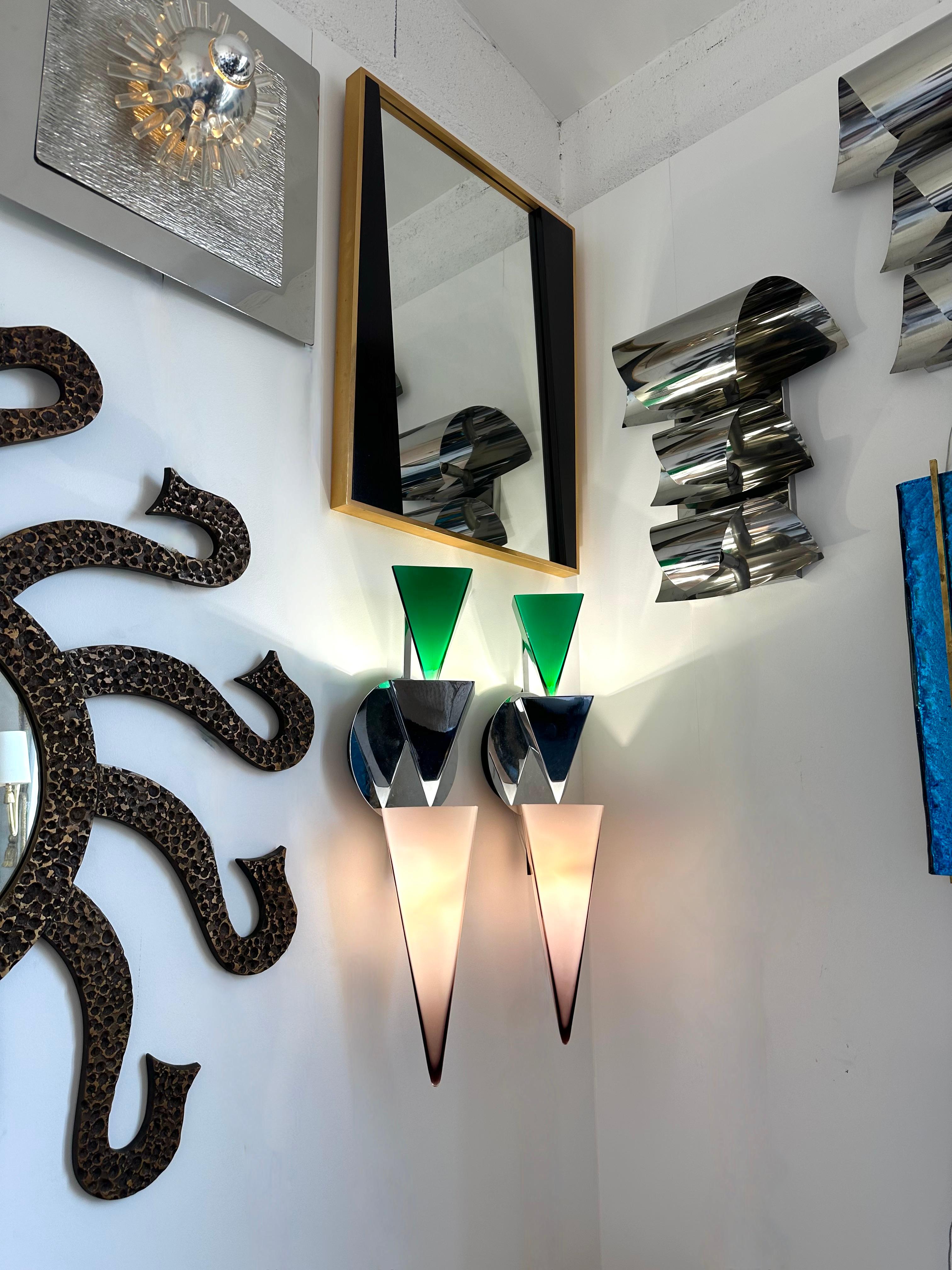 Fine XX secolo Coppia di lampade Wassily di Tihani e Mancini per Foscarini. Italia, anni '80 in vendita