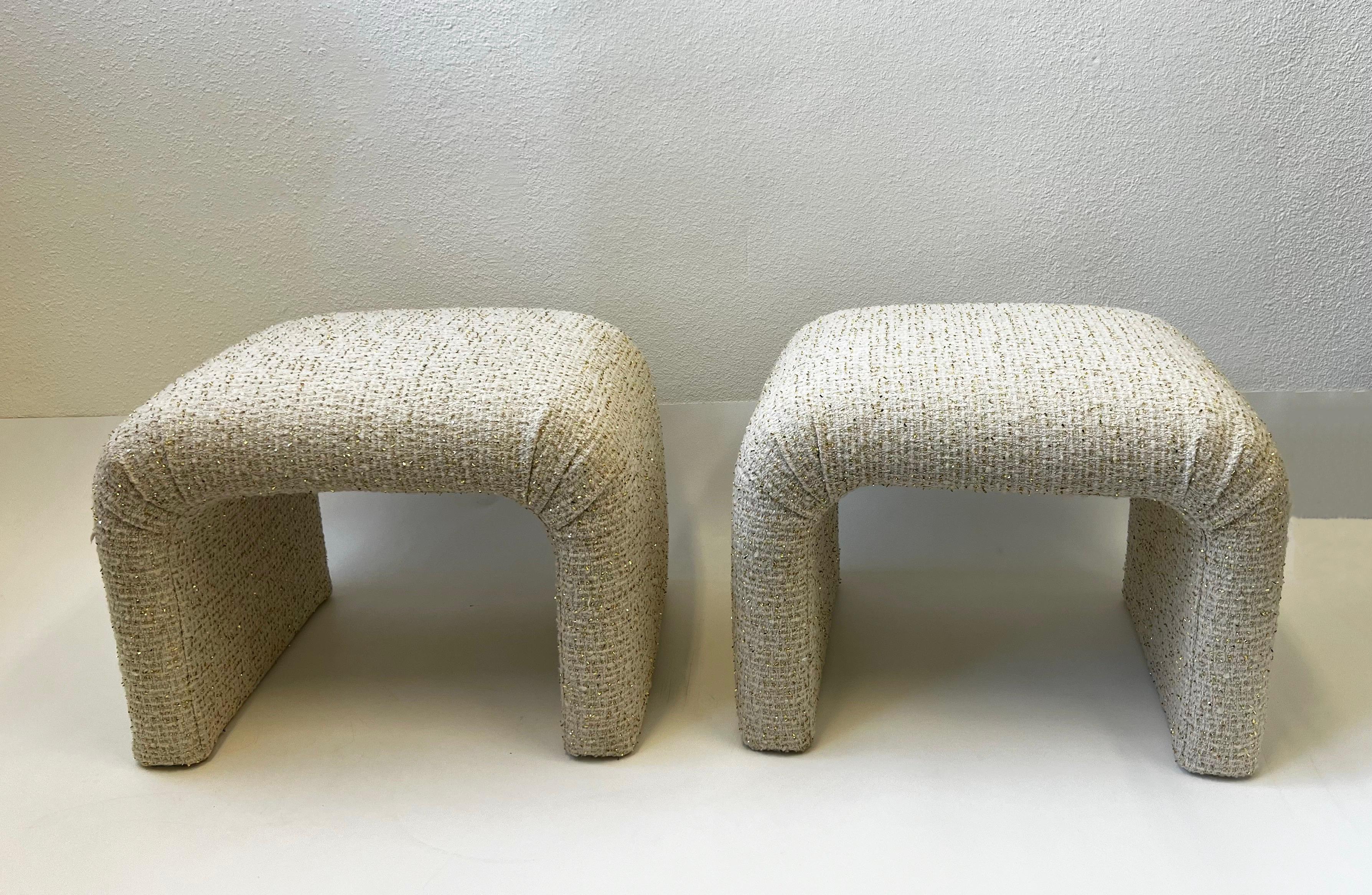 Modern Pair of Waterfall Benches by Steve Chase For Sale