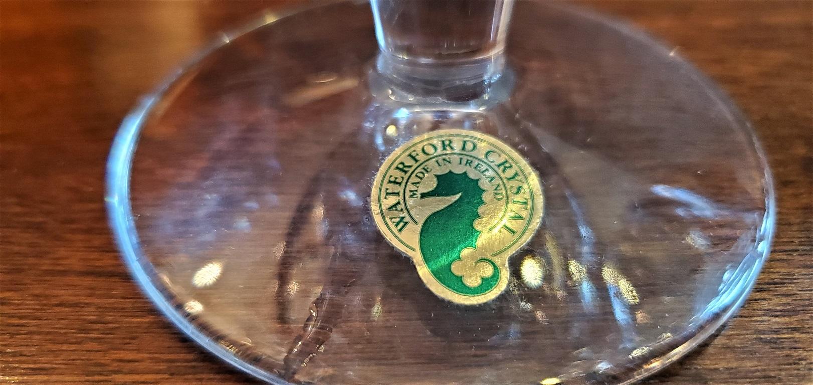 Irish Pair of Waterford Clannad Brandy Goblets