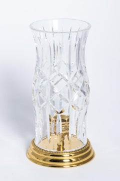 Pair of Waterford Hurricane Lamps