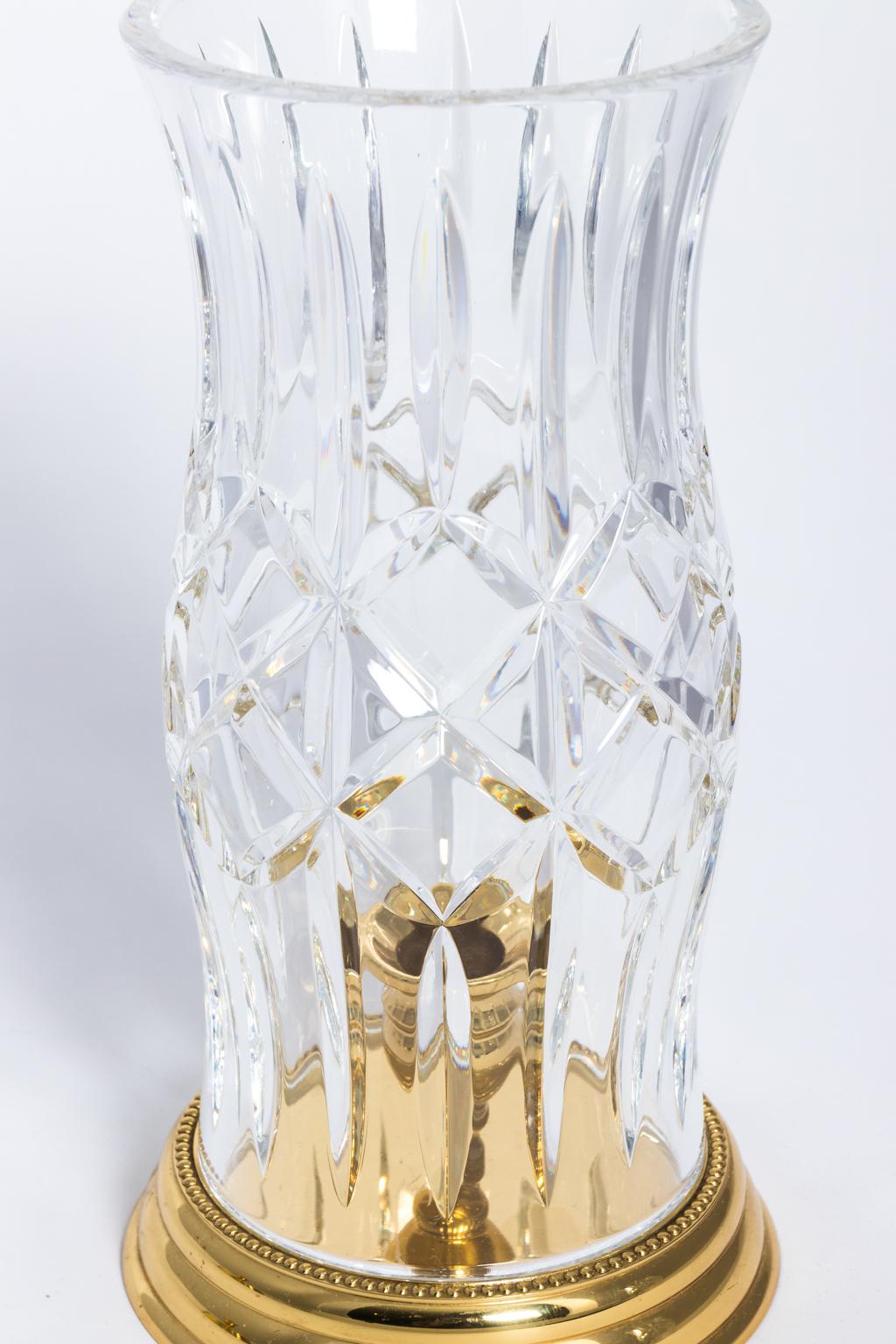 waterford crystal hurricane lamp