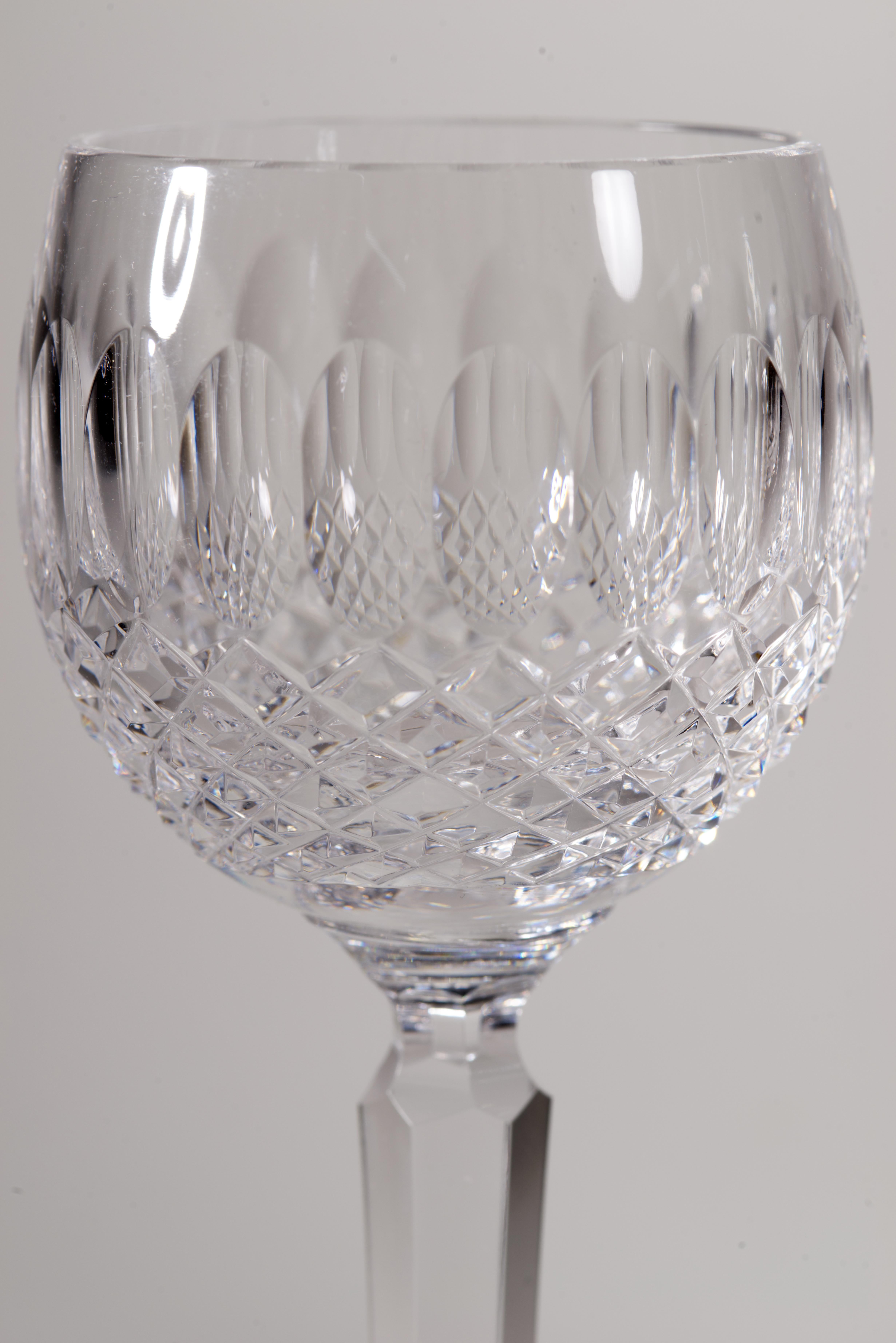Pareja de copas de vino Waterford Vintage Colleen Hock Moderno de mediados de siglo en venta