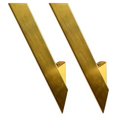 Pair of Wedge-Shaped High End Wall Lights by J.T. Kalmar, 1970s, Austria