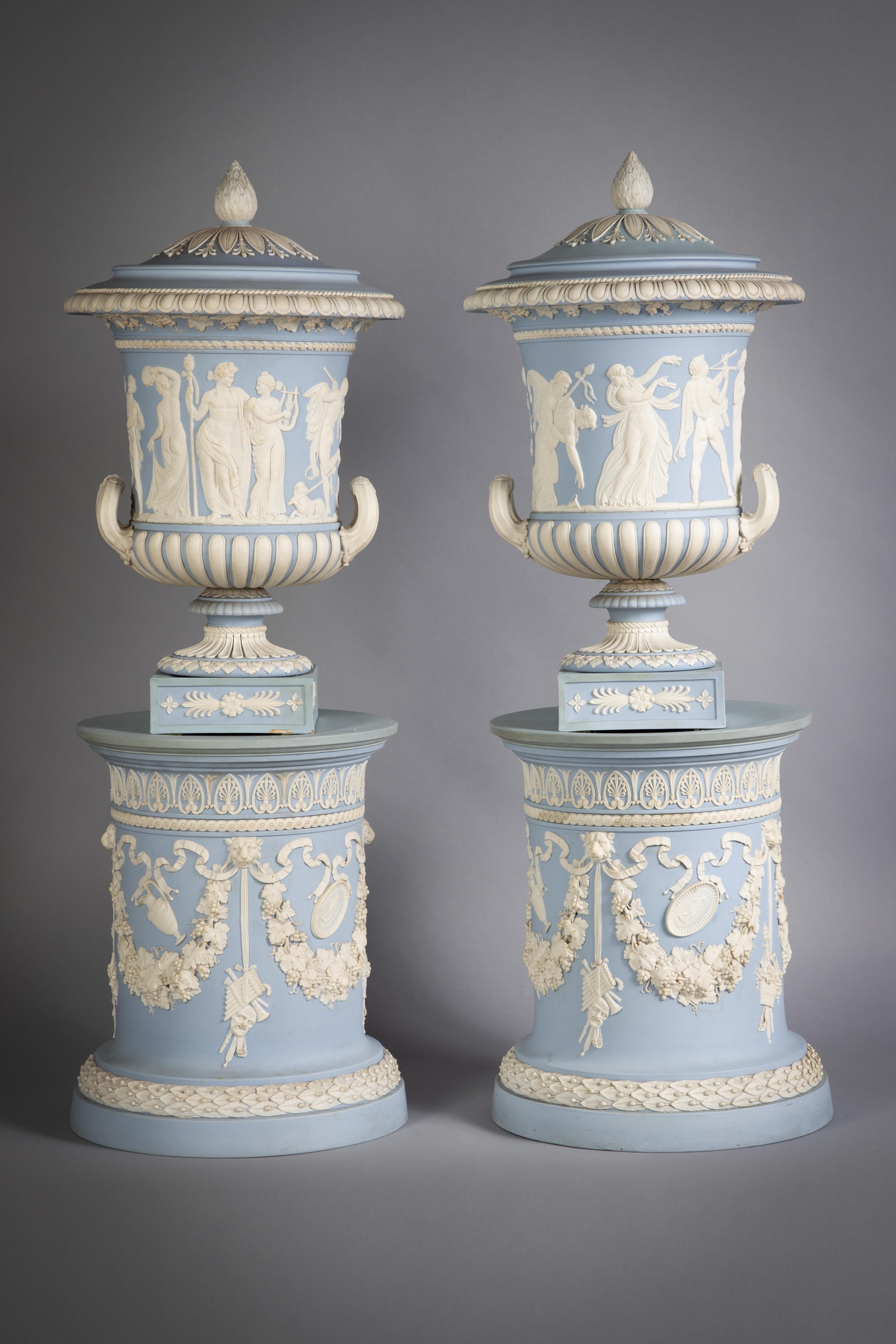 With neoclassical decoration. Impressed Wedgwood.