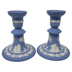 Paire de bougeoirs Wedgwood