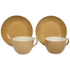 Pair of Wedgwood Drabware Cups and Saucers Made in England circa 1800