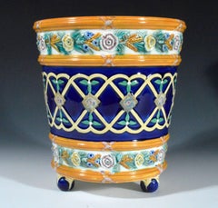 Pair of Wedgwood Majolica Cache Pots, circa 1872