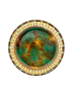 Set of Wedgwood Mottled Majolica plates, owned by legendary André Leon Talley